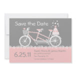 Tandem Bicycle Save The Date Announcement invitations