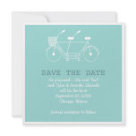 Tandem Bicycle Save the Date Personalized Invitation