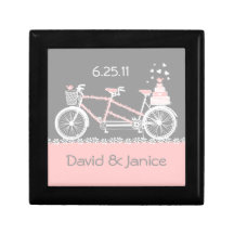 Tandem Bicycle Wedding Gift Box