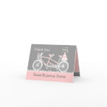 Tandem Bicycle Wedding Thank You Card