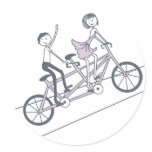 Tandem Bike Sticker by TearDrop Weddings