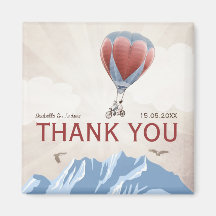 TANDEM LOVE DREAM  Wedding Thank you favour Fridge Magnets