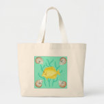 Tang jaune avec des coquilles de Nautilus Sacs Fourre-tout