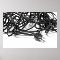 Tangle of Power Cables Print