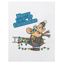 tangled in lights merry bleeping christmas cartoon flyers
