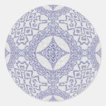 Tangled Tiles Round Sticker
