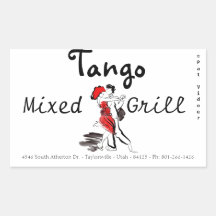 Tango Mixed Grill Rectangle Sticker