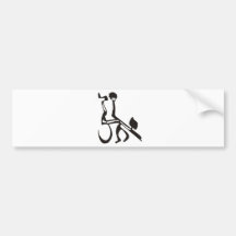 Tango with Hebrew Letters Bumper Stickers