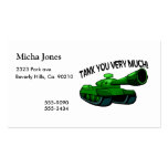 Tank You Very Much Business Card Templates