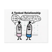 Tanked Relationship Postcard