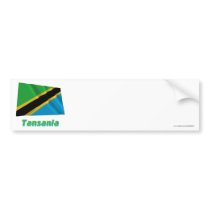 Tansania Fliegende Flagge mit Namen