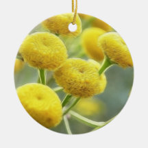 Tansy Flowers Christmas Tree Ornaments