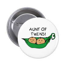 Tante de cosse de jumeaux pin's