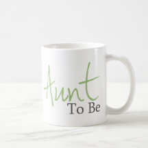 Tante To Be (manuscrit vert) Tasse