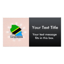 Tanzania Flag Map 2.0 Photo Card