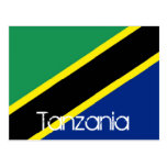 Tanzania flag postcard