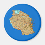 Tanzania Map Magnet