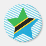 Tanzania Star Fridge Magnet