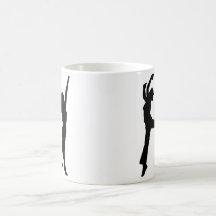 tanzende Mädchen Kaffee Tasse