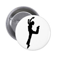 tanzendes Mädchen Button