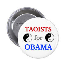 Taoists for Obama 2012 button