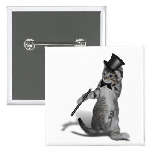 Tap Dancing Cat Pinback Button