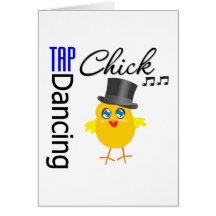 Tap Dancing Chick 3 Greeting Card