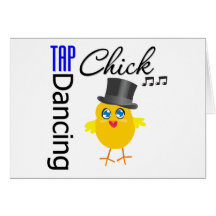 Tap Dancing Chick 3 Greeting Card