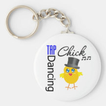 Tap Dancing Chick 3 Keychain