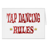 Tap Dancing Rules Card