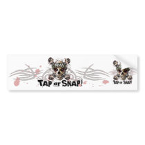 Tap or Snap MMA Skull Gear Bumper Sticker