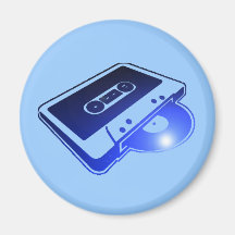 Tape n Record Refrigerator Magnets