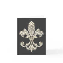 Tapestry Fleur de lis 3 Cards