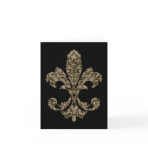 Tapestry Fleur de lis 4 Cards