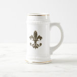 Tapestry Fleur de lis 4 Mugs