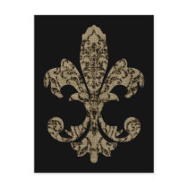 Tapestry Fleur de lis 4 Post Card