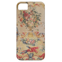 Tapestry in early Rococo style with strapwork and iPhone 5 Cases
