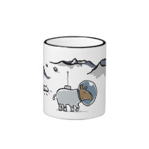 tapir in space coffee mug