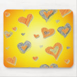 Tapis de souris chaud de coeurs