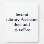 Tapis de souris d'assistant de bibliothèque