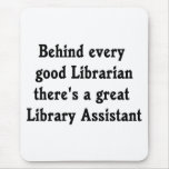 Tapis de souris d'assistant de bibliothèque