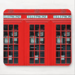 Tapis de souris de cabine de téléphone de Londres