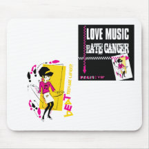 tapis de souris de Cancer de Teebage de battement