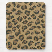 Tapis de souris de peau de léopard