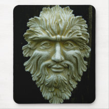Tapis de souris d'homme vert de jardin