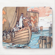 Tapis de souris estonien de bateau de Viking