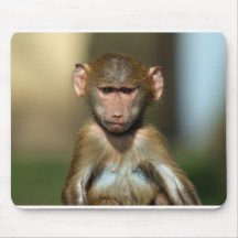 Tapis de souris mignon/Mousepad de babouin de bébé