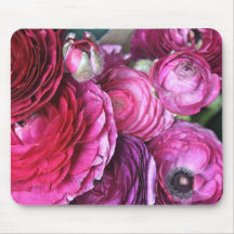 Tapis de souris rose couleur cerise de fleur