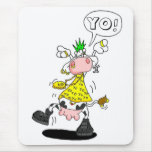 tapis de souris vache punk