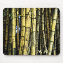 Tapis de souris vivant de zen de bambou